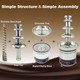 INTBUYING 110V 4 Tier Commercial Chocolate Fountain Machine for Party Wedding Company Birthday Stainless Steel Chocolate Fountain Machine with 6.6 Pounds Capacity for Chocolate Candy Butter Cheese