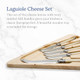 Jean Dubost Laguiole 5-Piece Cheese Knife Set with Board Ivory Handles - Rust-Resistant Stainless Steel - Made in France Jean Dubost Laguiole 5-Piece Cheese Knife Set with Board Ivory Handles - Rust-Resistant Stainless Steel - Made in France