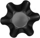 JEUIHAU 10 PCS 6.5 Inches Tortilla Bowl Maker Taco Salad Shell Mold Petal Shape Tortilla Shell Pans Taco Shell Maker for Taco Bowls Salads Dips Black