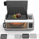 JOYAMI Air Fry Countertop Oven 18QT 1600W Convection Oven and Indoor Grill Combo with See-Through Window for Air Fry Bake Dehydrate Toast 6 Nonstick Accessories