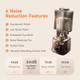 Joydeem JD-J03 Cooking Blender with Soundproof Shield Hot Cold Blender for Filter- Soy Milk & Juice 8-Speed and Temperature Control 12H Preset 1100ml White