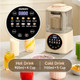 Joydeem JD-J03 Cooking Blender with Soundproof Shield Hot Cold Blender for Filter- Soy Milk & Juice 8-Speed and Temperature Control 12H Preset 1100ml White