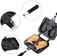 Joyzan Taiyaki Cake Pan Fish Shaped Non stick Waffle Maker Double Pancake Baking Japanese Plate Stainless Steel Bread tool Handle Home Cooking Snacks DIY Desserts Party Electric Stovetop Gas Stove