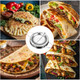 Juome Stainless Steel Tortilla Sealer - Tortilla Crimper Maker Press for Tacos Burritos Quesadillas Dumplings Pasties Sandwich