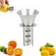 KAYCROWN 18/8 Stainless Steel Manual Lemon Juicer Squeezer Easy Squeeze Small Hand Juicer and Reamer Hand Citrus Juicer and Lemon Pourer Screw Limes squeezer Dishwasher Safe Pack of 2
