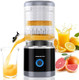 Electric Citrus Juicer Automatic Orange Juicer Squeezer with Power Cord Portable Juicer with Cleaning Brush for Lemon Grapefruit High Juice Yield One Touch Operation Easy to Clean