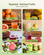 Electric Citrus Juicer Automatic Orange Juicer Squeezer with Power Cord Portable Juicer with Cleaning Brush for Lemon Grapefruit High Juice Yield One Touch Operation Easy to Clean