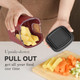 KEOUKE Vegetable Chopper 3 Interchangeable Blades Onion Chopper Multi-functional Potato French Fry Cutter Manual Vegetable Cutter Dicer for Cucumber Tomato Carrot with Container & Storage Box White KEOUKE Vegetable Chopper 3 Interchangeable Blades Onion Chopper Multi-functional Potato French Fry Cutter Manual Vegetable Cutter Dicer for Cucumber Tomato Carrot with Container & Storage Box White