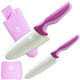 Kids Knife Set - 4 Pcs Kids Safe Cooking Knives Round Tip BPA- Stainless Steel Blue