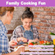 Kids Knife Set - 4 Pcs Kids Safe Cooking Knives Round Tip BPA- Stainless Steel Blue