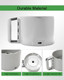 112204S Cutter Bowl Compatible with Robot Coupe R2 Bowl Food Processor Gray Bowl Compatible with Robot Coupe R2 3L Gb R2 DICE R2 Dice R2B R2N