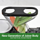 Kitchen in the box Juicer Machines Small Cold Press Juicer for Single Serve Slow Masticating Juicer Machine Vegetable and Fruit for Everyday Use Quiet DC Motor BPA- (Classic Black) Kitchen in the box Juicer Machines Small Cold Press Juicer for Single Serve Slow Masticating Juicer Machine Vegetable and Fruit for Everyday Use Quiet DC Motor BPA- (Classic Black)