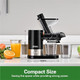 Kitchen in the box Juicer Machines Small Cold Press Juicer for Single Serve Slow Masticating Juicer Machine Vegetable and Fruit for Everyday Use Quiet DC Motor BPA- (Classic Black) Kitchen in the box Juicer Machines Small Cold Press Juicer for Single Serve Slow Masticating Juicer Machine Vegetable and Fruit for Everyday Use Quiet DC Motor BPA- (Classic Black)