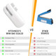 KITCHNEED'S MINI BAG SEALER Preserve Freshness and Reduce Food Waste 2-in-1 Sealer & Cutter Rechargeable Quick and Easy.