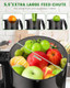 Cold Press Juicer - Masticating Juicer with 5.5" Feeding Chute Fit Whole Fruits and Vegetables Auto-cutting Auger Easy to Clean Black Cold Press Juicer - Masticating Juicer with 5.5" Feeding Chute Fit Whole Fruits and Vegetables Auto-cutting Auger Easy to Clean Black