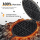 Professional 8-inch Cast Iron Waffle Maker Stove Top 8 lbs Thickened Body Quick Heating Non-Coated Surface Rustic Round Cast Iron Waffle Iron