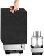 Food Processor Cover Compatible with Cuisinart Kitchen Appliance Covers Compatible with Hamilton Beach Dust Cover with Storage Pockets for Large 11-14 Cup Processors Black
