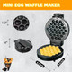 Compact Bubble Waffle Maker Machine Electric Egg Waffle Maker With Nonstick Surface For Easy Cleaning - Great Holiday
