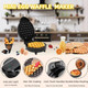 Compact Bubble Waffle Maker Machine Electric Egg Waffle Maker With Nonstick Surface For Easy Cleaning - Great Holiday