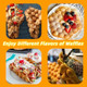 Compact Bubble Waffle Maker Machine Electric Egg Waffle Maker With Nonstick Surface For Easy Cleaning - Great Holiday