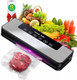 LiveGo Vacuum Sealer Machine High-Speed Continuous Working Suction Powe Sealer with 10 Airtight Bags and Accessory Hose for Save and Storage