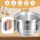 2.3 Quart Stainless Steel Saucepan with Steamer Basket,Tri-ply Construction,Multi-functional Sauce Pan Set with Lid,Small Sauce Pots Cooking for Pasta,Gravies,Noodles,Vegetable 2.3 Quart Stainless Steel Saucepan with Steamer Basket,Tri-ply Construction,Multi-functional Sauce Pan Set with Lid,Small Sauce Pots Cooking for Pasta,Gravies,Noodles,Vegetable