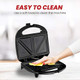 Lumme Sandwich Maker Sandwich Toaster Panini Press Quesadilla Maker Grilled Cheese French Toast Press Pizza Pockets Press Indicator light Omelet White (Black)
