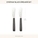 MACKENZIE-CHILDS Set of 2 Everyday Spreaders Stainless-Steel Butter Knife Set Black