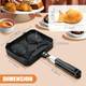 MAOPINER Taiyaki Fish Shape Cake Pan Waffle Cake Maker Fish Shaped Pancake Double Pan Mold for Home DIY Cooking Party Dessert