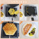 MAOPINER Bubble Waffle Maker Pan Waffle Cake Mold Pot Non-stick Double Side Egg Waffle Maker for Breakfast Lunch Household Cafe Restaurant Cake Shop