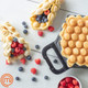 MasterChef Bubble Waffle Maker- Electric Non stick Hong Kong Egg Waffler Iron Griddle w Recipe Guide- Ready in under 5 Minutes
