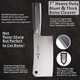 Cleaver Knife MATTSTONE HILL 7 Inch Meat Cleaver Heavy Duty Bone Chopper - 7Cr17Mov Carbon Steel Bone Cleaver Butcher Knife Bone Cutting Knife