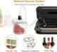 MegaWise Food Vacuum Sealer Machine – High-Power 80kPa Suction One-Touch Operation Built-in Cutter – Works with All Food Types Includes Bags & Hose (Black) Keeps Food Fresh 5x Longer