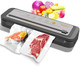 MegaWise Vacuum Sealer Machine - Powerful 80kPa Suction Built-in Cutter One-Touch Operation Includes 10 BPA- Bags Dry & Moist Modes Keeps Food Fresh 5x Longer