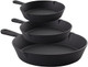 cast iron frying pan set of 3 6 8 10 inch non-stick coating pan suitable for frying cooking baking barbecue used for induction electric gas stoves the main holiday ideas