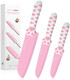Cat Paw Cute Kitchen Knife Set 3 pieces Non-Stick Knives Sharp for Chopping Slicing Dicing and Cutting