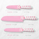 Cat Paw Cute Kitchen Knife Set 3 pieces Non-Stick Knives Sharp for Chopping Slicing Dicing and Cutting