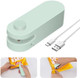 VERSION - Mini Bag Sealer 2 in 1 Chip Bag Resealer with Cutter Bag Sealer Heat Seal Portable Handheld Heat Sealer with Cutter for Snacks & Food Storage - USB Powered