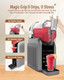 Slushie Machine 88 oz Slushy Machine for Home 8 Preset Programs No Ice Needed Auto-Clean LED Display Frozen Drink Maker for Margaritas Frappés Cocktails Milkshake Smoothies