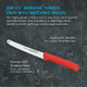 Messermeister 4.5-Inch Serrated Tomato Knife with Matching Sheath Black