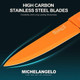 MICHELANGELO Knife Set Sharp 10-Piece Kitchen Knife Set with Covers Multicolor Knives Stainless Steel Knives Set for Kitchen 5 Rainbow Knives & 5 Sheath Covers
