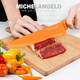 MICHELANGELO Knife Set Sharp 10-Piece Kitchen Knife Set with Covers Multicolor Knives Stainless Steel Knives Set for Kitchen 5 Rainbow Knives & 5 Sheath Covers
