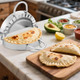 Stainless Steel Tortilla Sealer Crimper - Tacos Tortilla Maker for 6 Inch Burritos Tacos Quesadillas Dumplings - Mess Cooking