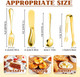Cheese Butter Spreader Knives Set 16 Pieces Stainless Steel Multipurpose Butter Knives Cheese Slicer Mini Serving Tongs Forks and Spoons for Butter Spreader