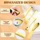 Cheese Butter Spreader Knives Set 16 Pieces Stainless Steel Multipurpose Butter Knives Cheese Slicer Mini Serving Tongs Forks and Spoons for Butter Spreader