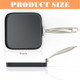 C30628 Square Griddle Pan Replacement Part for Ninja Foodi NeverStick 11-Inch Premium Nonstick Coating Stovetop Grill Pan with handles for Indoor Cooking Oven-to-Table Cookware Durable Black Finish