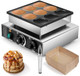 Moongiantgo Dutch Pancake Maker 9PCS Non-stick Dorayaki Maker Machine with Tong Recipe Trays. 50-300℃Temp&5min Time control Big 2.9’’ Pancake Maker for Bakery Home Restaurant 110V