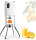 Commercial Electric Citrus Juicer Orange Juice Squeezer Stainless Steel Press Parts Easy To Clean Fruit Squeezer Juicer Machine for Pomegranate Orange Lime Lemon (Green Buttons)