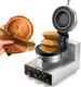 Moongiantgo Burger Waffle Maker Ice Cream Filling UFO Burger Waffle Maker 50-300℃ Temp and 0-5 Time Control Gelato Panini Press for Home Kitchen Cafe or Restaurant (110 Volts)