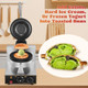 Moongiantgo Burger Waffle Maker Ice Cream Filling UFO Burger Waffle Maker 50-300℃ Temp and 0-5 Time Control Gelato Panini Press for Home Kitchen Cafe or Restaurant (110 Volts)